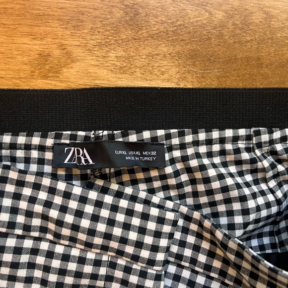 ZARA Checked Ankle Pants XL - Picture 5 of 7